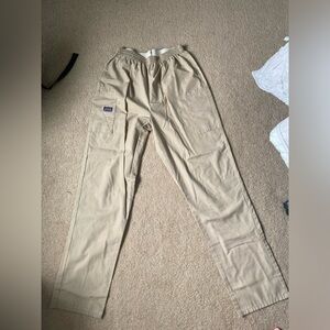 Cherokee Khaki colored Scrub Pants-men’s M/womens L